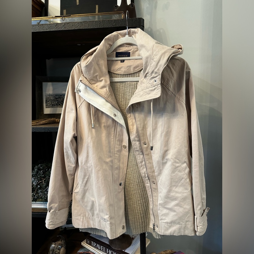 Like NEW Skies Are Blue Hooded Knit Jacket